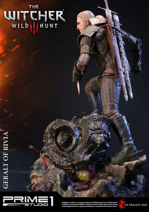 Geralt of Rivia (Regular Version) The Witcher 3: Wild Hunt – Prime1Studio – ActionFigure Brasil