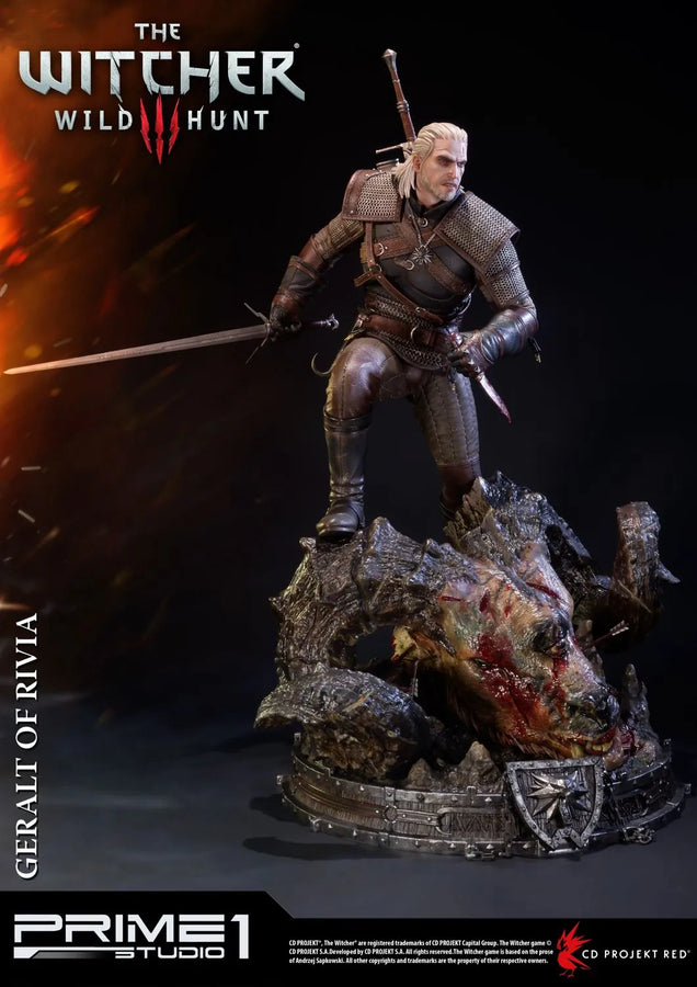 Geralt of Rivia (Regular Version) The Witcher 3: Wild Hunt – Prime1Studio – ActionFigure Brasil
