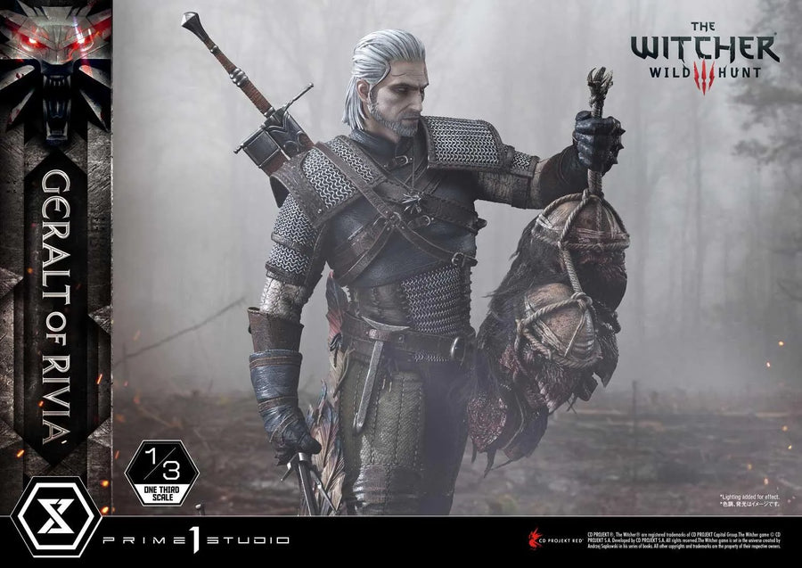 Geralt of Rivia (Regular Version) The Witcher 3: Wild Hunt – Prime1Studio – ActionFigure Brasil