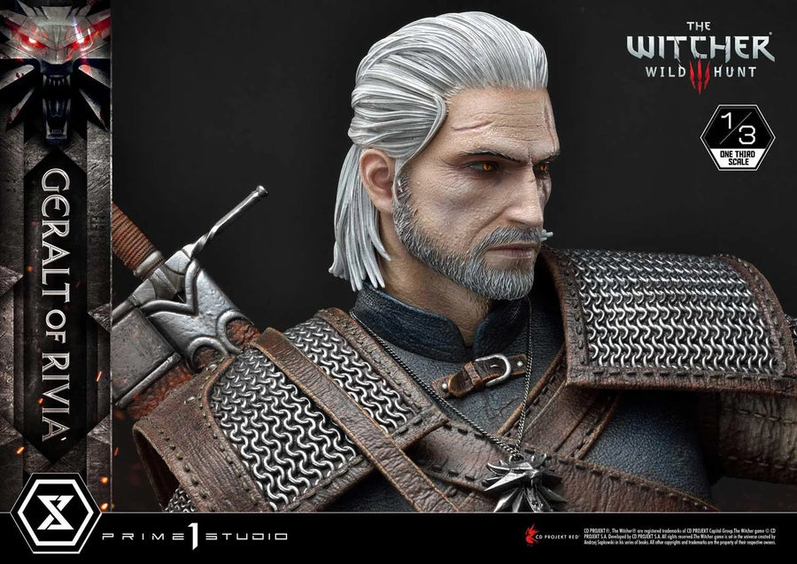 Geralt of Rivia (Regular Version) The Witcher 3: Wild Hunt – Prime1Studio – ActionFigure Brasil