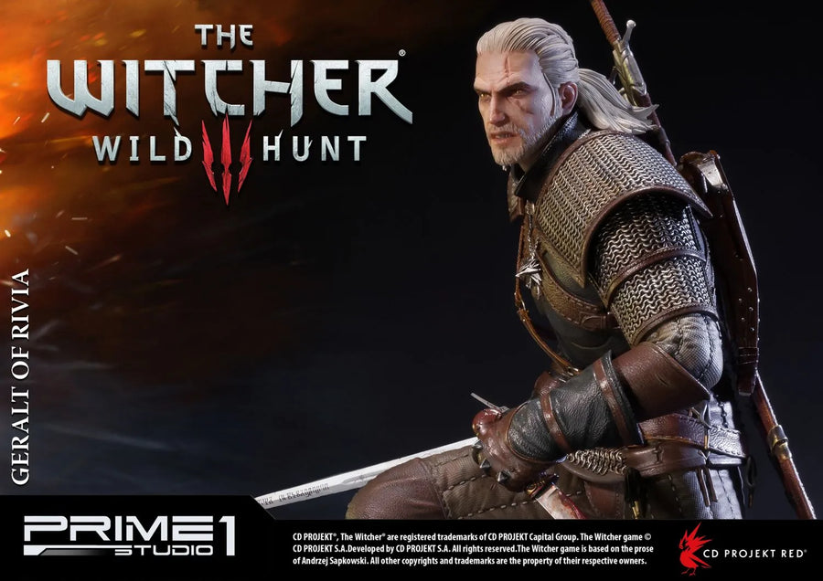 Geralt of Rivia (Regular Version) The Witcher 3: Wild Hunt – Prime1Studio – ActionFigure Brasil