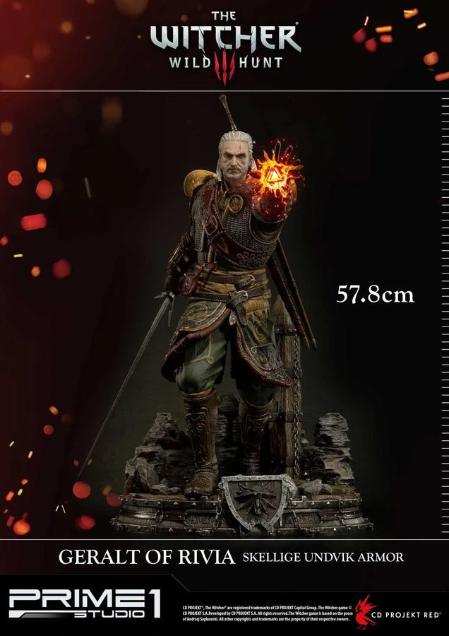 Geralt of Rivia (Skellige Undvik Armor Edition) The Witcher 3: Wild Hunt – Prime1Studio – ActionFigure Brasil