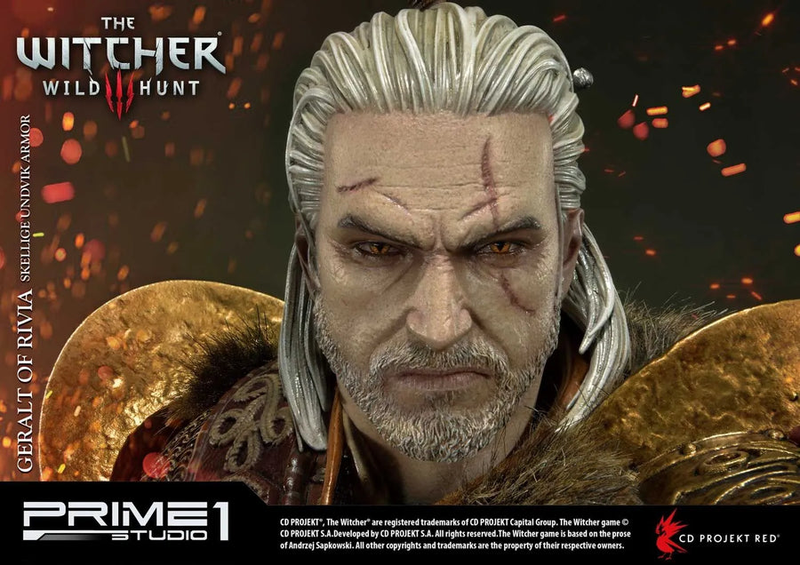 Geralt of Rivia (Skellige Undvik Armor Edition) The Witcher 3: Wild Hunt – Prime1Studio – ActionFigure Brasil