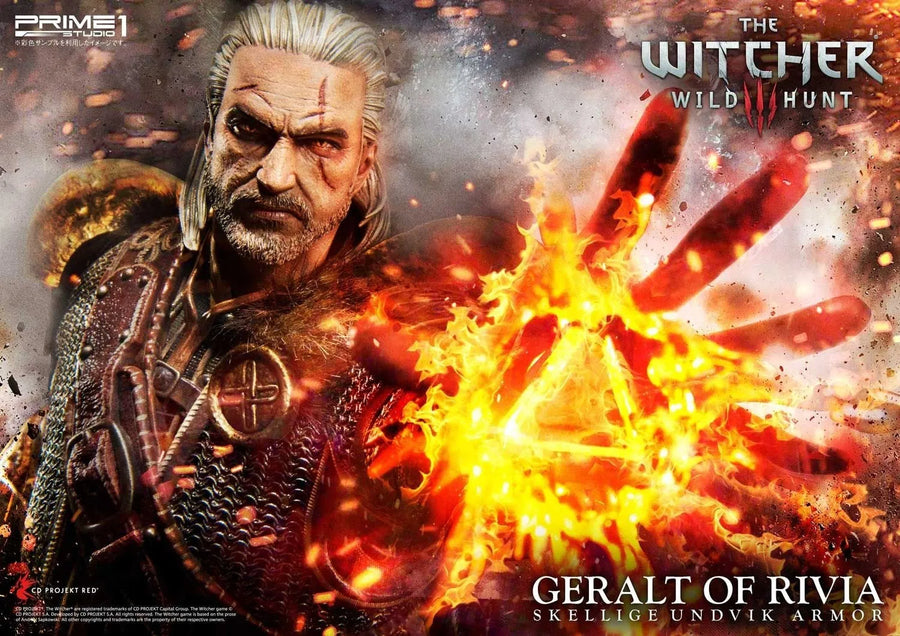 Geralt of Rivia (Skellige Undvik Armor Edition) The Witcher 3: Wild Hunt – Prime1Studio – ActionFigure Brasil