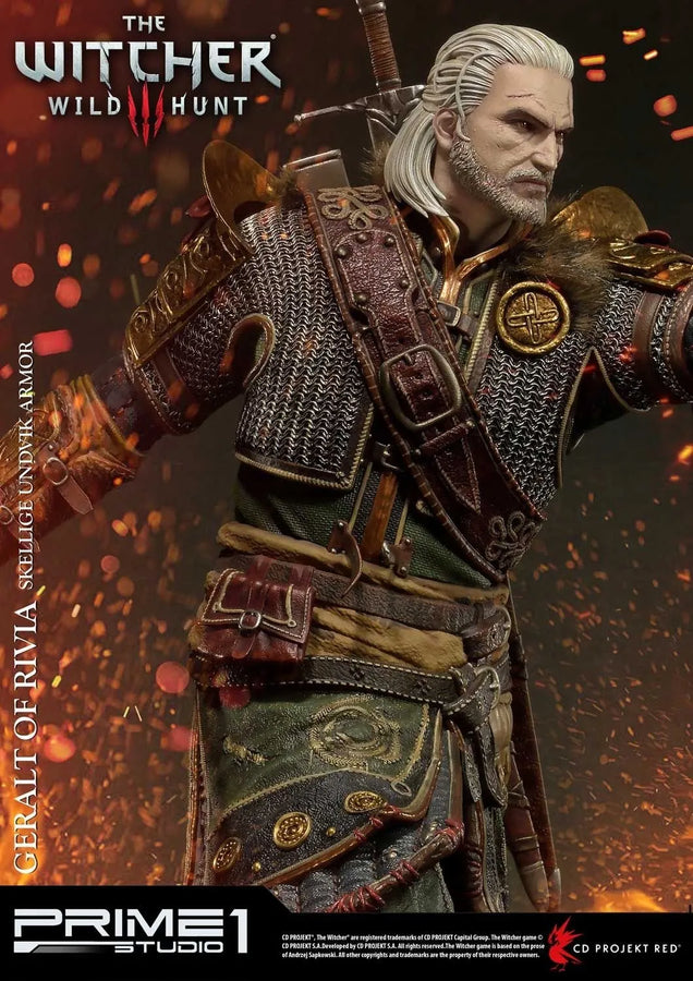 Geralt of Rivia (Skellige Undvik Armor Edition) The Witcher 3: Wild Hunt – Prime1Studio – ActionFigure Brasil