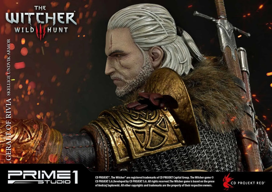 Geralt of Rivia (Skellige Undvik Armor Edition) The Witcher 3: Wild Hunt – Prime1Studio – ActionFigure Brasil