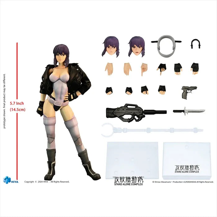 Ghost in the Shell: Stand Alone Complex - Exquisite Super Series - Kusanagi Motoko - 1/12 (HIYA)ㅤ – HIYA – ActionFigureBrasil