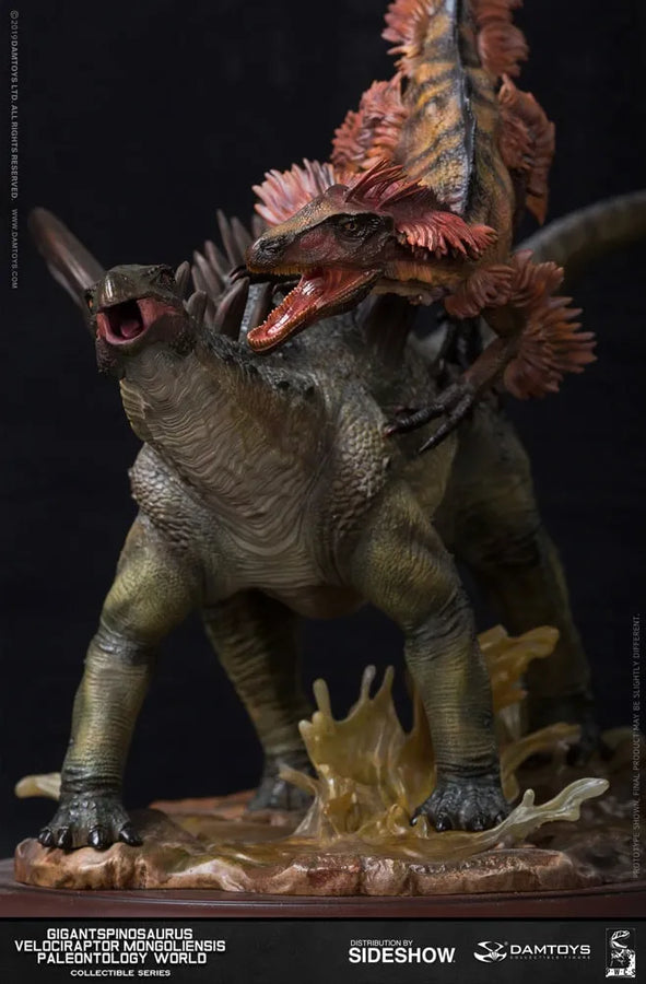 Gigantspinosaurus and Inner Mongolia Velociraptor – Damtoys – ActionFigure Brasil