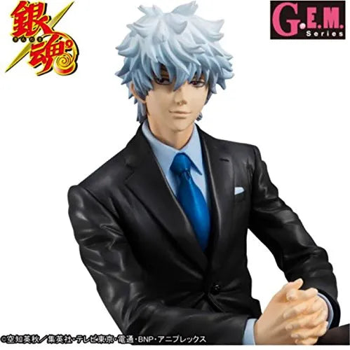 Gintama° - Sakata Gintoki - G.E.M. - 1/8 - Suit ver. Aratame, Omake de Megane ver.ㅤ – Movic – ActionFigureBrasil