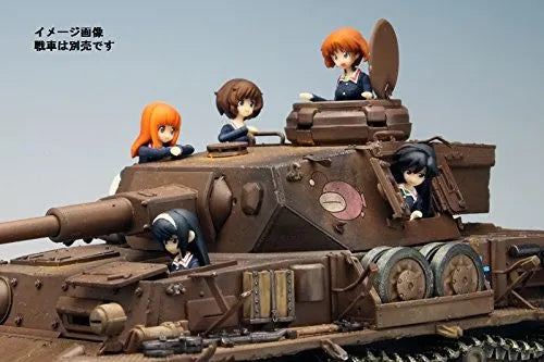 Girls und Panzer - Akiyama Yukari - Isuzu Hana - Nishizumi Miho - Reizei Mako - Takebe Saori - Anko Team Panzer Jacket ver. Figure Set - 1/35 (Platz)ㅤ – Platz Hobby – ActionFigureBrasil