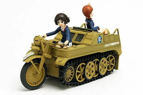 Girls und Panzer der Film - Akiyama Yukari - Nishizumi Miho - Mihoto to Yukari no SdKfz 2 Oarai Girls High School Version desu!ㅤ – Platz Hobby – ActionFigureBrasil