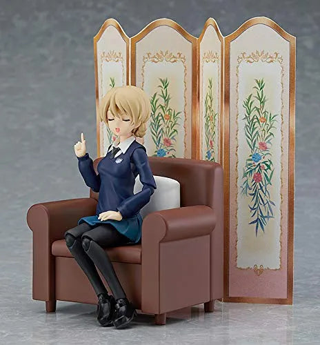 Girls und Panzer der Film - Orange Pekoe - Figma #406 - Darjeeling - Figma #406ㅤ – Max Factory – ActionFigureBrasil