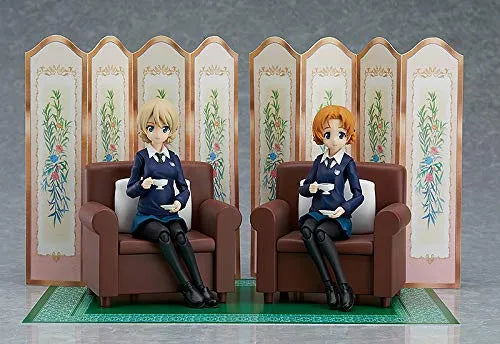 Girls und Panzer der Film - Orange Pekoe - Figma #406 - Darjeeling - Figma #406ㅤ – Max Factory – ActionFigureBrasil