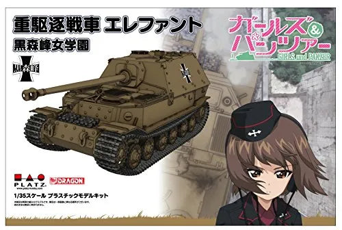 Girls und Panzer - Elefant - 1/35 - Kuromorimine Girls High School (Platz)ㅤ – Platz Hobby – ActionFigureBrasil