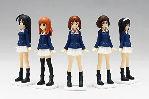 Girls und Panzer - Girls und Panzer der Film - Nishizumi Miho - Akiyama Yukari - Takebe Saori - Isuzu Hana - Reizei Mako - 1/35 (Platz)ㅤ – Platz Hobby – ActionFigureBrasil