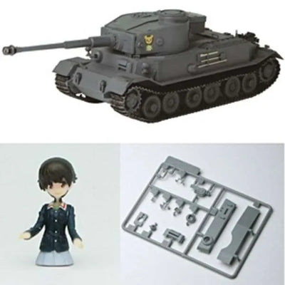 Girls und Panzer - Nakajima Satoko - Panzerjager Tiger -The Leopon Team Ver.- Expert Set - 1/35 - Miyazawa Limited (Platz)ㅤ – Platz Hobby – ActionFigureBrasil
