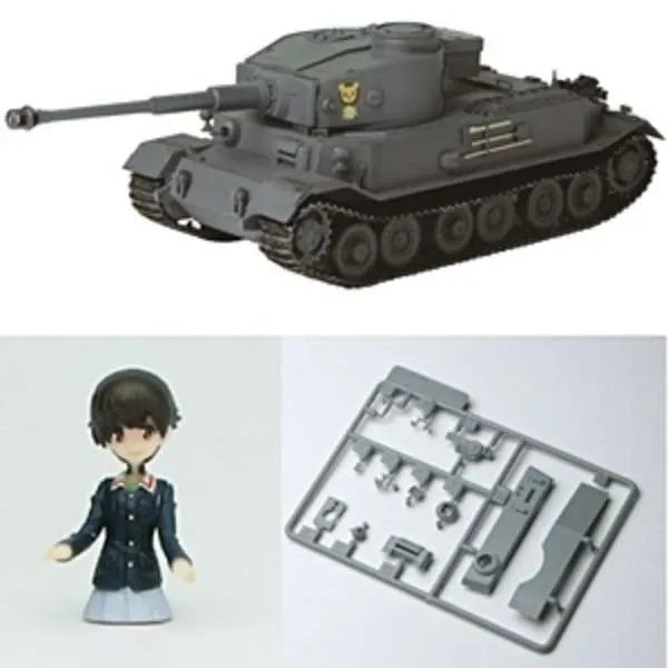 Girls und Panzer - Nakajima Satoko - Panzerjager Tiger -The Leopon Team Ver.- Expert Set - 1/35 - Miyazawa Limited (Platz)ㅤ – Platz Hobby – ActionFigureBrasil