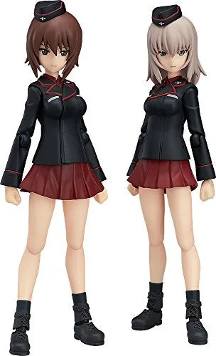Girls und Panzer - Nishizumi Maho - Itsumi Erika - Figma #332ㅤ – Max Factory – ActionFigureBrasil