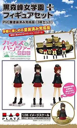 Girls und Panzer - Nishizumi Maho - Nishizumi Miho - Itsumi Erika - 1/35 - Kuromorimine Girls High School (Platz)ㅤ – Platz Hobby – ActionFigureBrasil