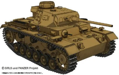 Girls und Panzer - Panzer III Ausf.J - 1/35 - Kuromorimine Girls High School Ver. (Platz)ㅤ – Platz Hobby – ActionFigureBrasil