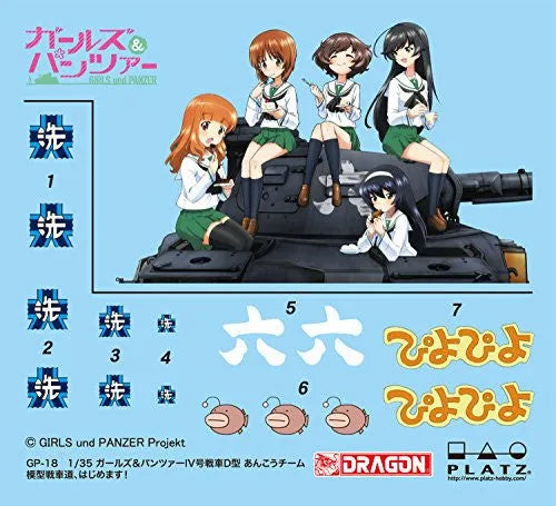 Girls und Panzer - Panzerkampfwagen IV Ausf D - 1/35 - Ankou Team Mokei Senshadou Hajimemasu! (Platz)ㅤ – Platz Hobby – ActionFigureBrasil
