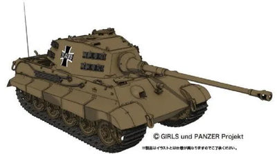 Girls und Panzer - Tiger II - 1/35 - Kuromorimine Girls High School Ver. (Platz)ㅤ – Platz Hobby – ActionFigureBrasil