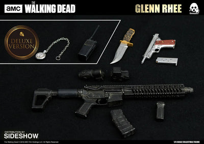 Glenn Rhee Deluxe Version – Threezero – ActionFigure Brasil — com base expositora