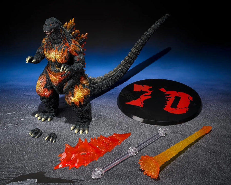 Gojira vs. Destoroyah - Burning Gojira - S.H.MonsterArts - (1995), 70th Anniversary Special Ver. (Bandai Spirits)ㅤ – Bandai Spirits – ActionFigureBrasil