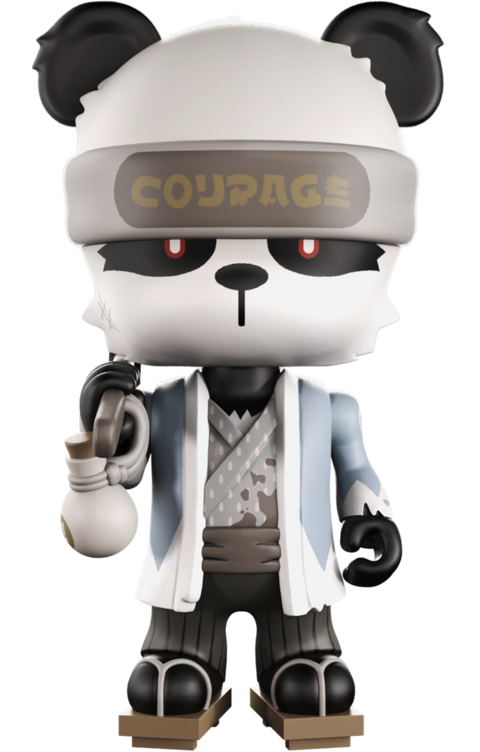 Gold Life: Tapso the Ornery Panda - LIMITED EDITION – Mighty Jaxx – ActionFigure Brasil