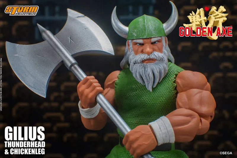 Golden Axe Action Figure Gilius Thunderhead & Chicken Leg Setㅤ – Storm Collectibles – ActionFigureBrasil