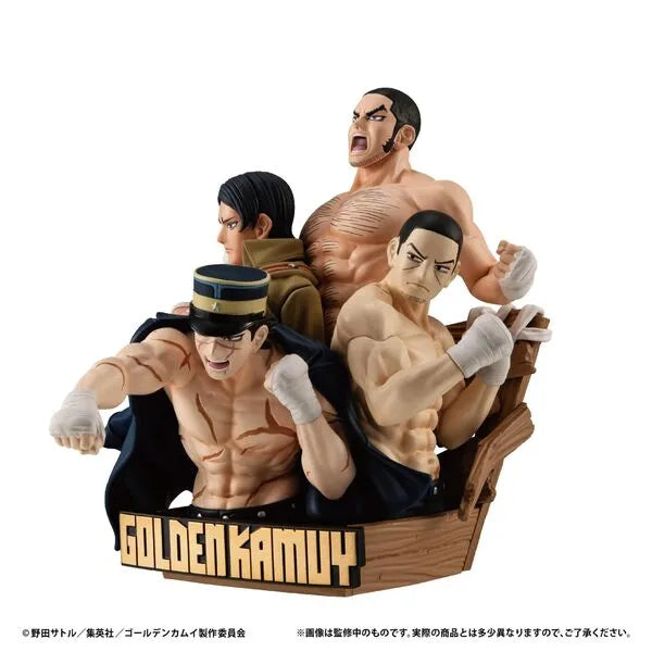 Golden Kamuy - Koito Otonoshin - Sugimoto Saichi - Tanigaki Genjirou - Tsukishima Hajime - Puchirama DX - Stenka!! (MegaHouse) [Shop Exclusive]ㅤ – MegaHouse – ActionFigureBrasil