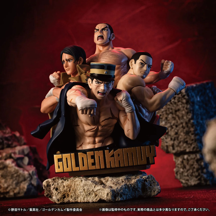 Golden Kamuy - Koito Otonoshin - Sugimoto Saichi - Tanigaki Genjirou - Tsukishima Hajime - Puchirama DX - Stenka!! (MegaHouse) [Shop Exclusive]ㅤ – MegaHouse – ActionFigureBrasil