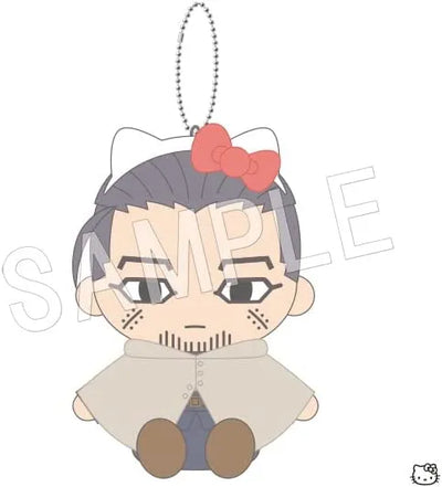 Golden Kamuy - Sanrio Characters - Ogata Hyakunosuke - Golden Kamuy x Sanrio Characters - Osuwari Nuigurumi Mascot - Plush Mascot - Hello Kitty (Chugai Mining)ㅤ – Chugai Mining – ActionFigureBrasil