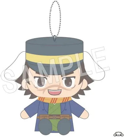Golden Kamuy - Sanrio Characters - Sugimoto Saichi - Golden Kamuy x Sanrio Characters - Osuwari Nuigurumi Mascot - Plush Mascot - Cinnamoroll (Chugai Mining)ㅤ – Chugai Mining – ActionFigureBrasil