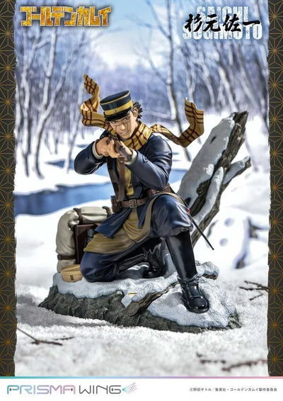Golden Kamuy - Sugimoto Saichi - Prisma Wing PWGDKM-01P - 1/7 (Prime 1 Studio)ㅤ – Prime 1 Studio – ActionFigureBrasil — com base expositora