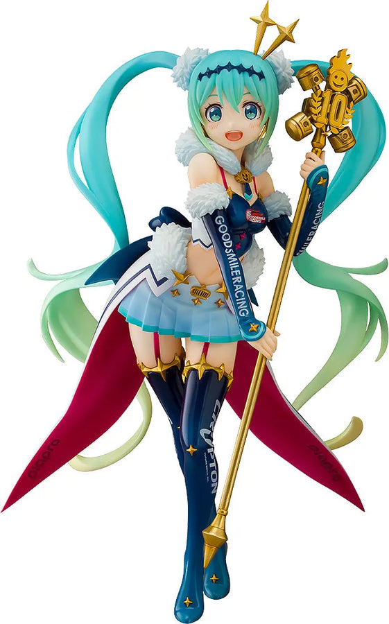 GOOD SMILE Racing - Hatsune Miku - 1/7 - Racing 2018, Challenging to the Top (Aquamarine, Good Smile Company)ㅤ – Aquamarine – ActionFigureBrasil