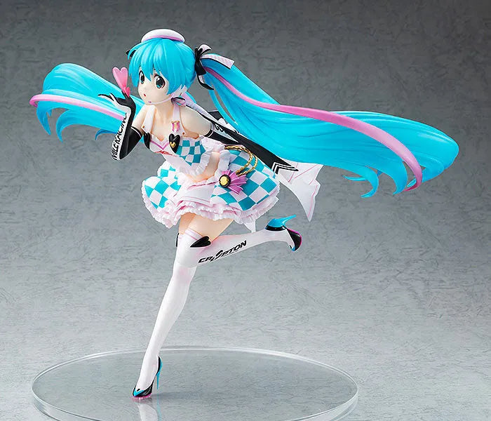 GOOD SMILE Racing - Hatsune Miku - 1/7 - Racing 2019 Ver., Side Key Visual (Shine)ㅤ – Shine – ActionFigureBrasil
