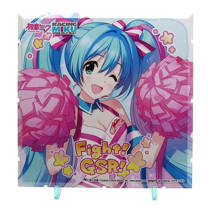 GOOD SMILE Racing - Hatsune Miku - Dioramansion 150 - Dioramansion 150: Racing Miku Pit 2019 Optional Panels - Racing 2019 Ver. , Cheer Ver. (Good Smile Company, PLM)ㅤ – PLUM – ActionFigureBrasil
