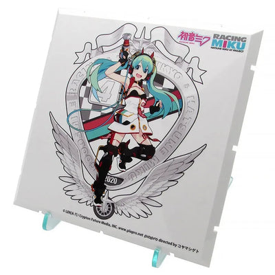 GOOD SMILE Racing - Hatsune Miku - Dioramansion 150 - Dioramansion 150: Racing Miku Pit 2020 Optional Panel - Racing 2020 Ver., Key Visual F (Good Smile Company, PLM)ㅤ – PLUM – ActionFigureBrasil — ângulo diferente