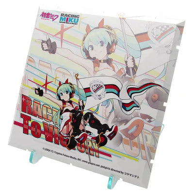 GOOD SMILE Racing - Hatsune Miku - Dioramansion 150 - Dioramansion 150: Racing Miku Pit 2020 Optional Panel - Racing 2020 Ver., Key Visual L (Good Smile Company, PLM)ㅤ – PLUM – ActionFigureBrasil — ângulo diferente