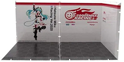 GOOD SMILE Racing - Hatsune Miku - Dioramansion 150: Racing Miku Pit 2020 Optional Panel - Racing 2020 Ver., Pit A (Good Smile Company)ㅤ – PLUM – ActionFigureBrasil