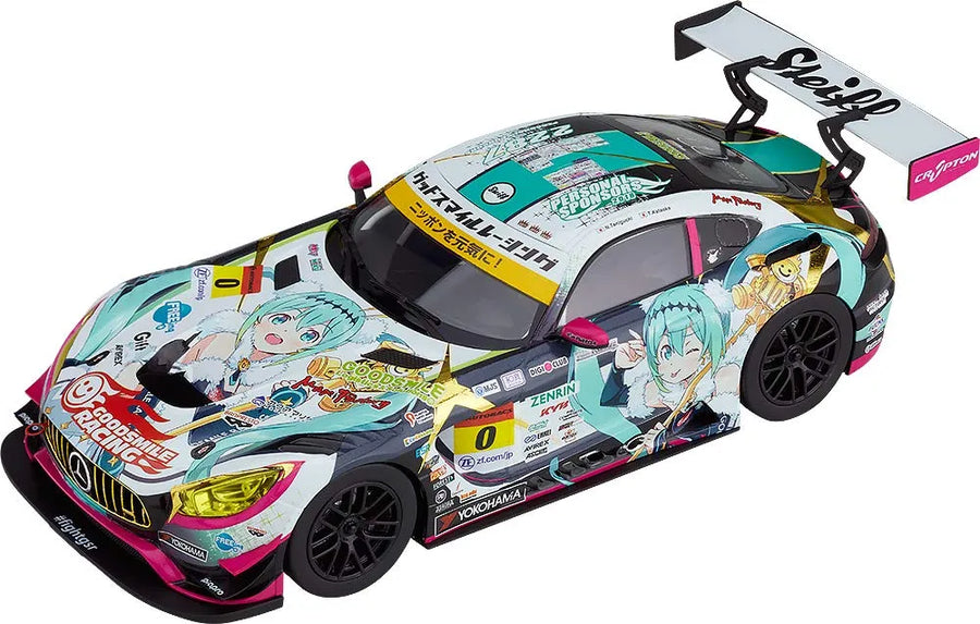 GOOD SMILE Racing - Hatsune Miku - Itasha - 1/32 - AMG: 2018 Season Opening Ver.ㅤ – Good Smile Company – ActionFigureBrasil