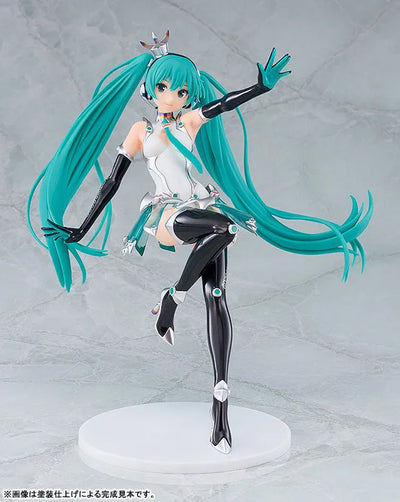 Good Smile Racing - Hatsune Miku - Reincarnation - 1/8 - Racing 2013 Ver. - Model Kit (GOOD SMILE Racing)ㅤ – Good Smile Racing – ActionFigureBrasil — com base expositora
