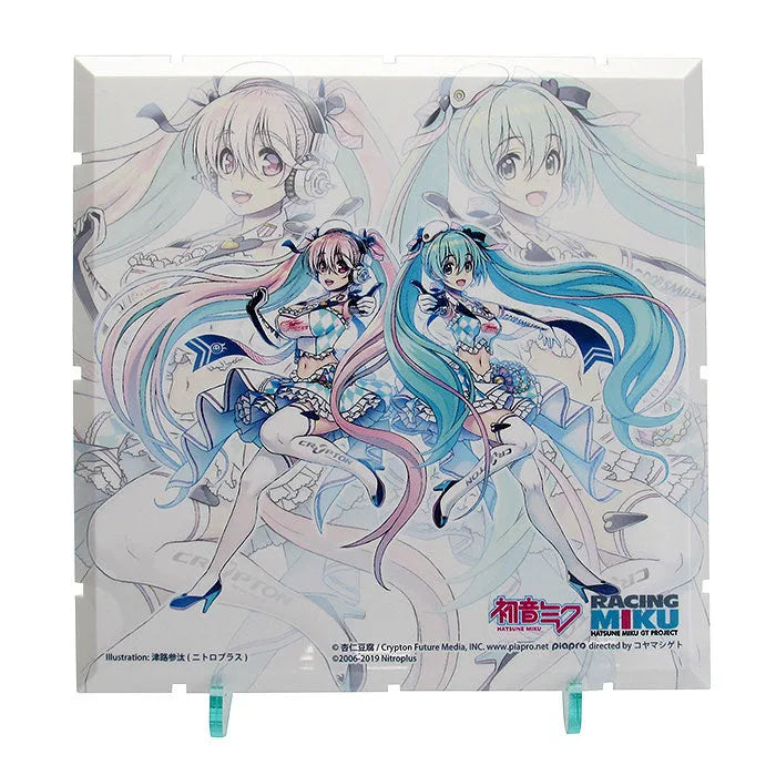 GOOD SMILE Racing - Hatsune Miku - Sonico - Dioramansion 150 - Dioramansion 150: Racing Miku Pit 2019 Optional Panels - Racing 2019 Ver., Super Sonico Collab Ver. (Good Smile Company, PLM)ㅤ – PLUM – ActionFigureBrasil