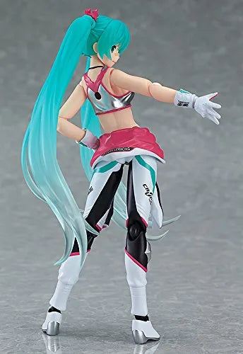 GOOD SMILE Racing - Vocaloid - Hatsune Miku - Figma #233 - EV MIRAI ver., Racing 2013 (Max Factory)ㅤ – Max Factory – ActionFigureBrasil