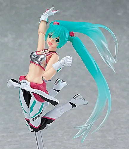 GOOD SMILE Racing - Vocaloid - Hatsune Miku - Figma #233 - EV MIRAI ver., Racing 2013 (Max Factory)ㅤ – Max Factory – ActionFigureBrasil