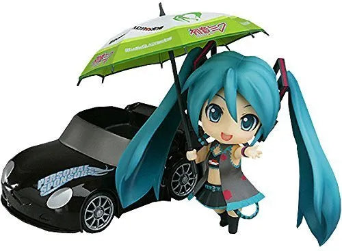 GOOD SMILE Racing - Vocaloid - Hatsune Miku - Nendoroid #075 - White Ver. Racing Queenㅤ – Good Smile Company – ActionFigureBrasil