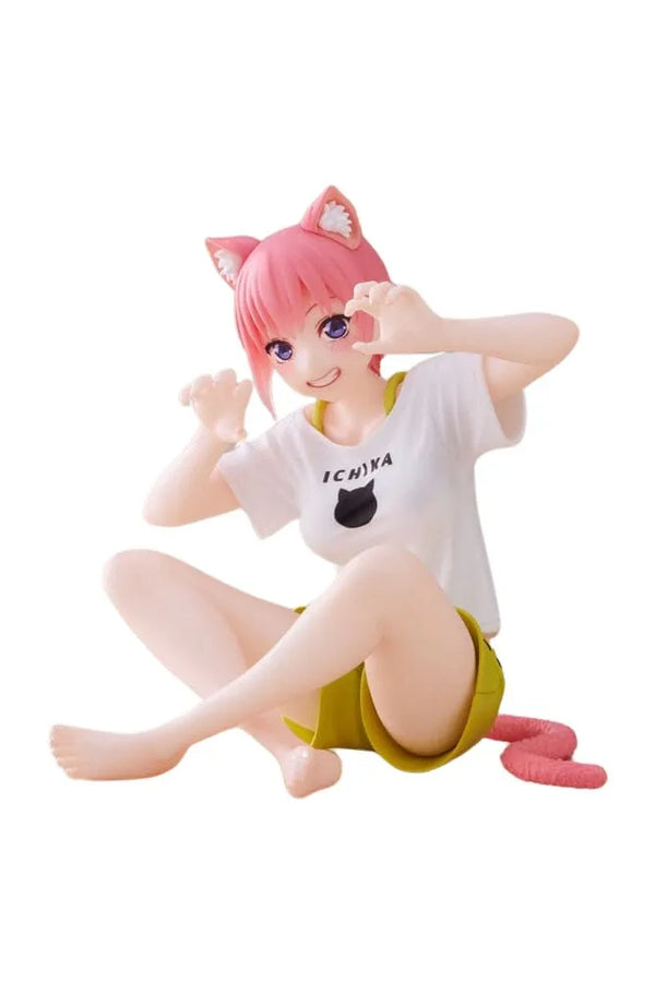 Gotoubun no Hanayome ∬ - Nakano Ichika - Desktop Cute - Cat Room Wear Ver. (Taito)ㅤ – Taito – ActionFigureBrasil