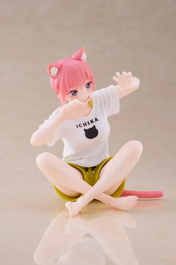 Gotoubun no Hanayome ∬ - Nakano Ichika - Desktop Cute - Cat Room Wear Ver. (Taito)ㅤ – Taito – ActionFigureBrasil
