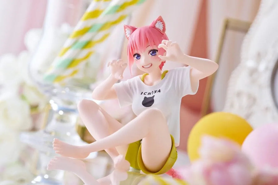 Gotoubun no Hanayome ∬ - Nakano Ichika - Desktop Cute - Cat Room Wear Ver. (Taito)ㅤ – Taito – ActionFigureBrasil
